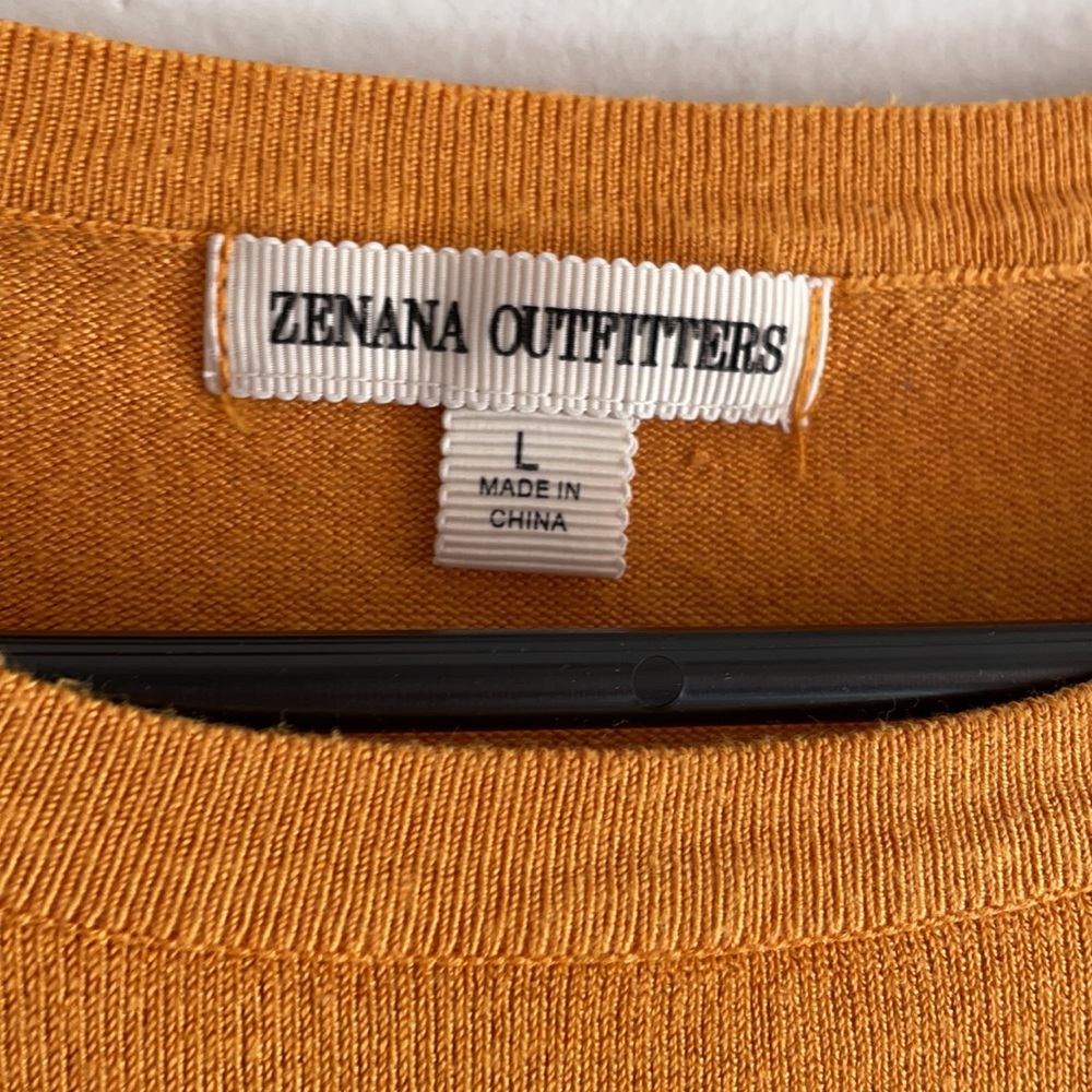 Zenana Outfitters Orange Long Sleeve Top - Picture 3 of 5